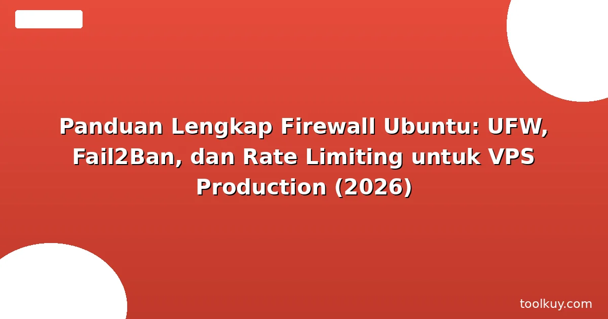 Panduan Lengkap Firewall Ubuntu: UFW, Fail2Ban
